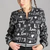Hell Bunny Coats & Jackets>Love Yourself Jacket Black