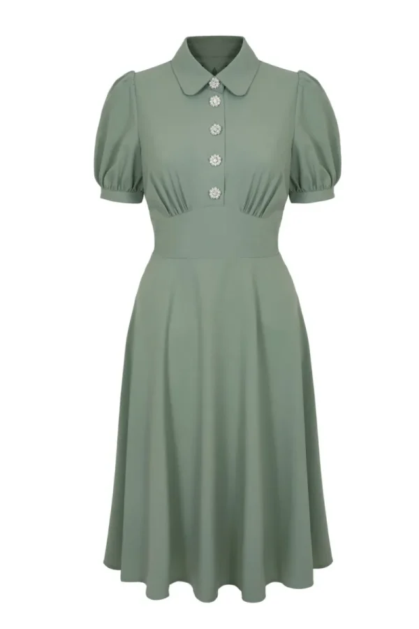 Hell Bunny Dresses | Midi Dresses>Maddy Dress Green