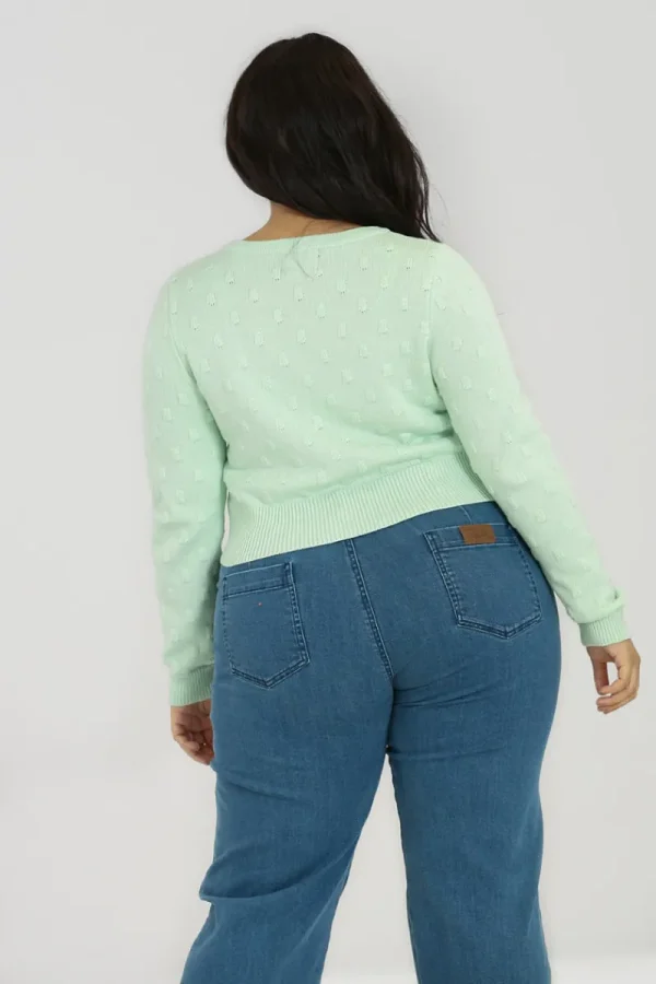 Hell Bunny Knitwear>Mallow Cardigan Mint