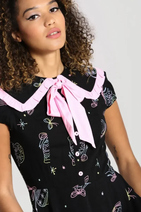 Hell Bunny Dresses | Dresses>Merry Mini Dress Black