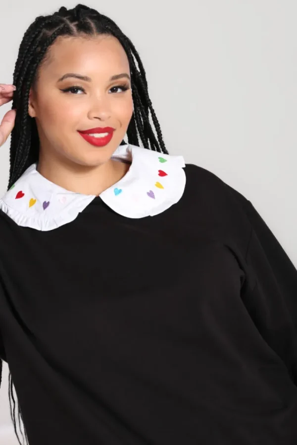Hell Bunny Tops | Knitwear>Mimi Sweatshirt Black
