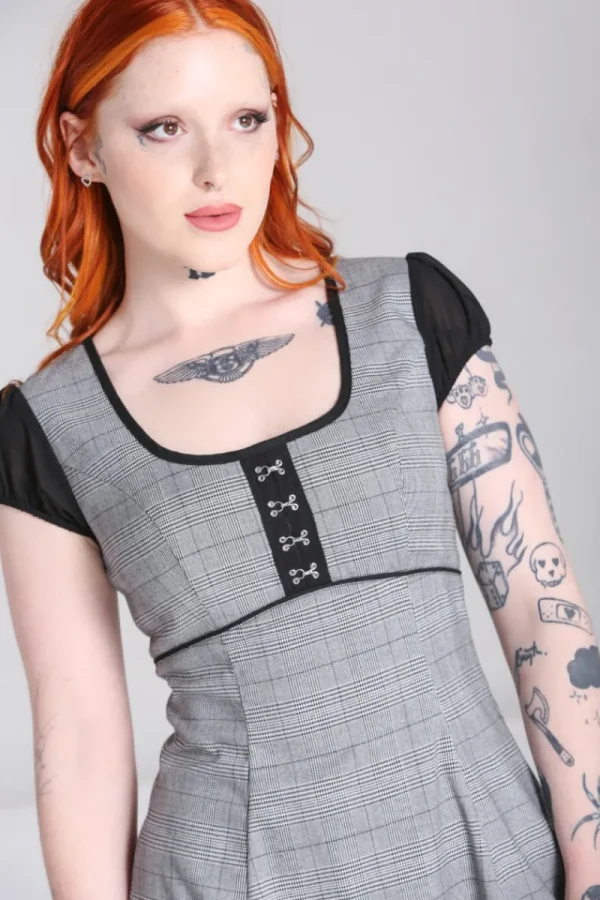 Hell Bunny Dresses | Dresses>Mina Mini Dress Grey