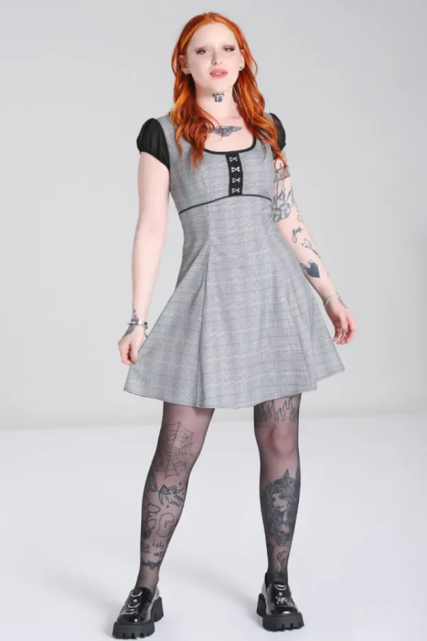 Hell Bunny Dresses | Dresses>Mina Mini Dress Grey