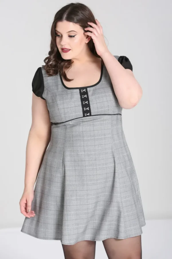 Hell Bunny Dresses | Dresses>Mina Mini Dress Grey