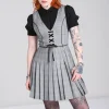 Hell Bunny Dresses | Dresses>Mina Pinafore Dress Grey