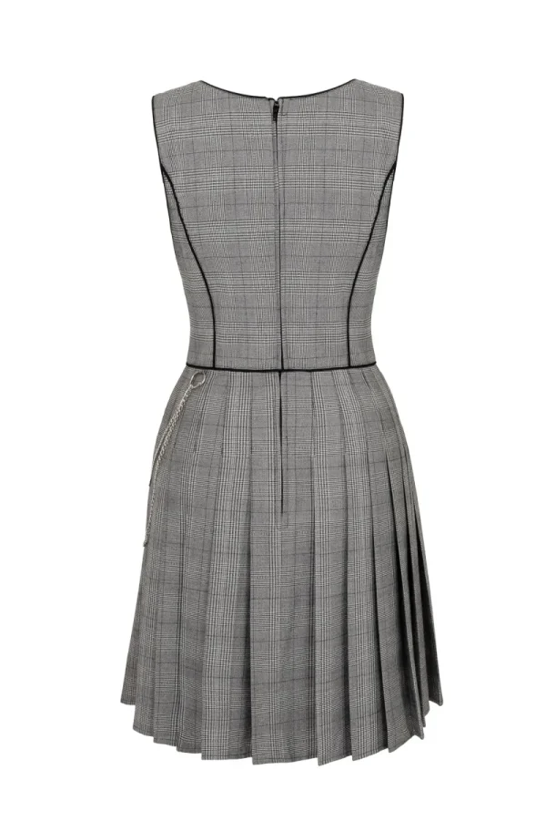 Hell Bunny Dresses | Dresses>Mina Pinafore Dress Grey