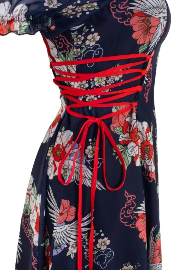 Hell Bunny Dresses>Misa Mini Dress Navy