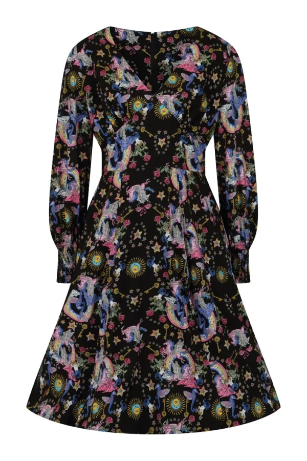 Hell Bunny Dresses>Moondance Mid Dress Black