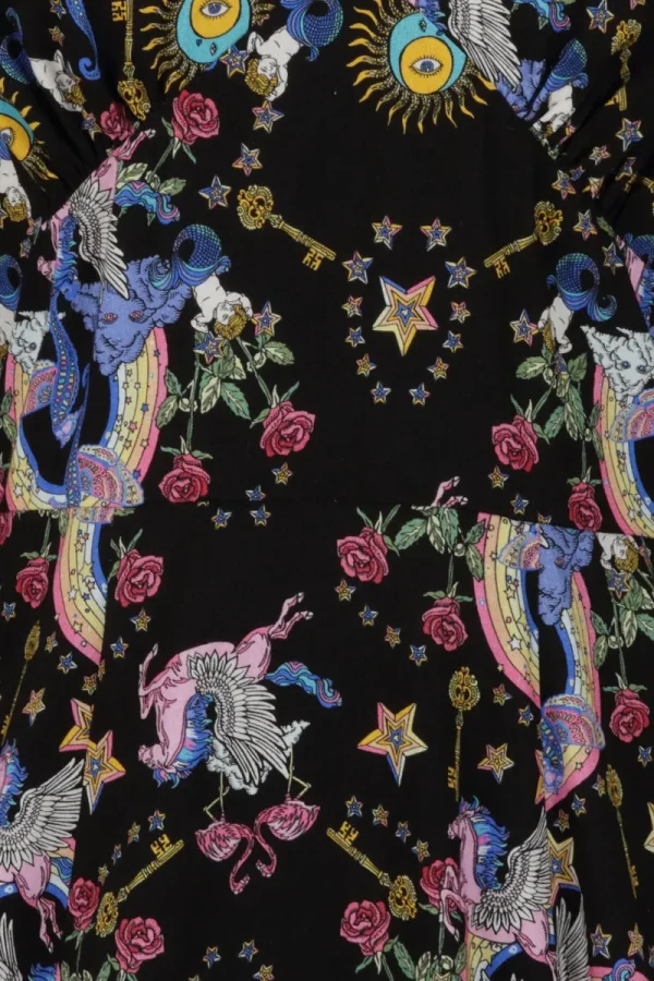 Hell Bunny Dresses>Moondance Mid Dress Black
