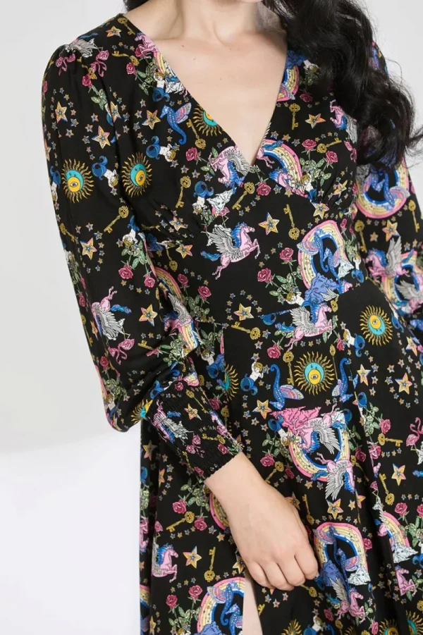 Hell Bunny Dresses>Moondance Mid Dress Black