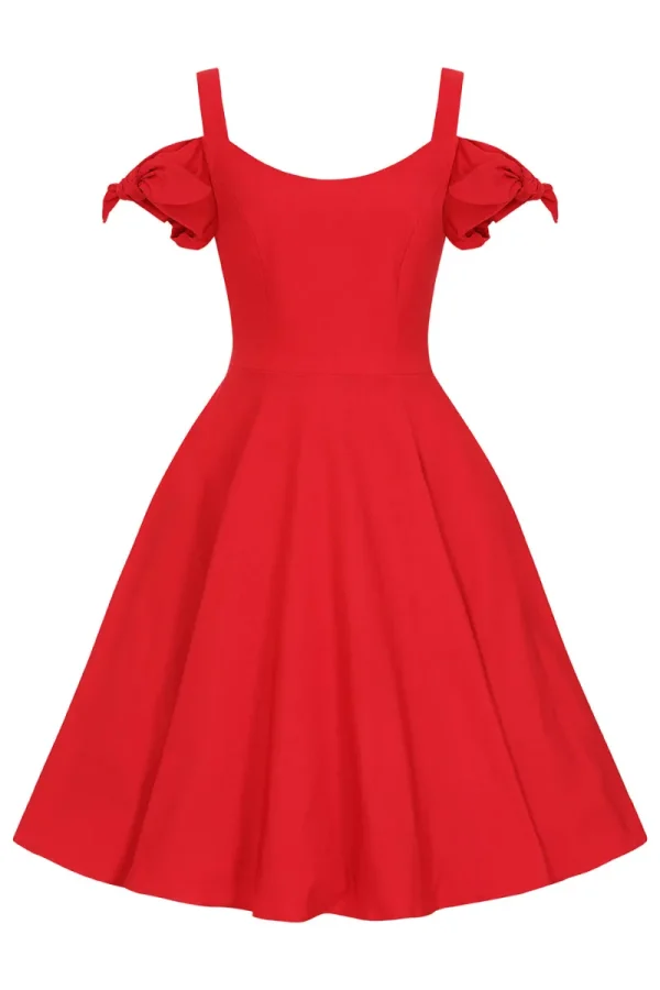 Hell Bunny Dresses | Vintage Dresses>Nancy Dress Red