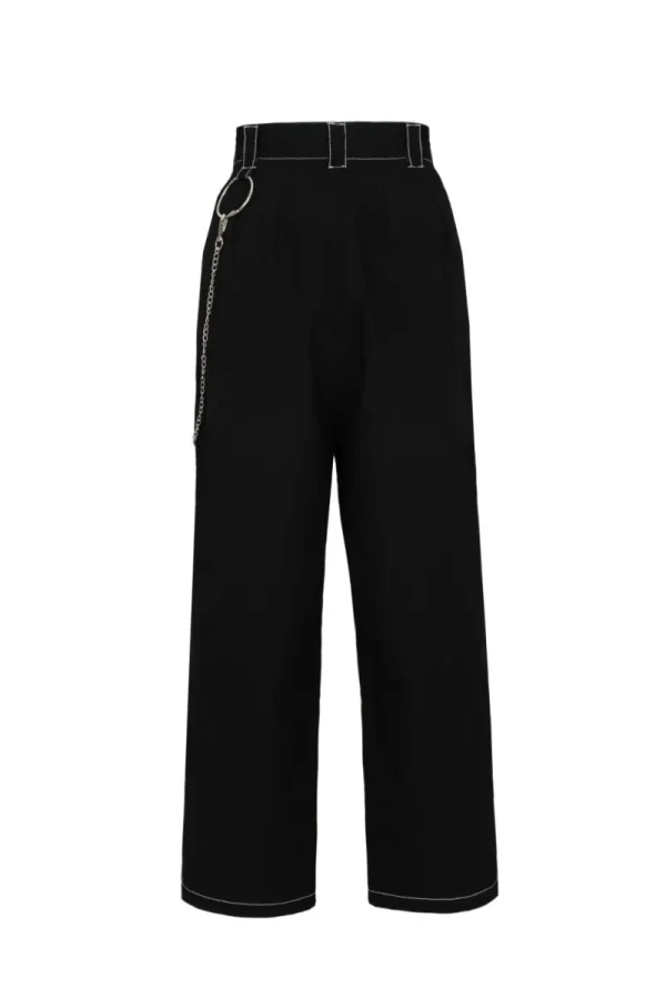 Hell Bunny Trousers & Shorts | Trousers & Shorts>Obsidian Trousers Black