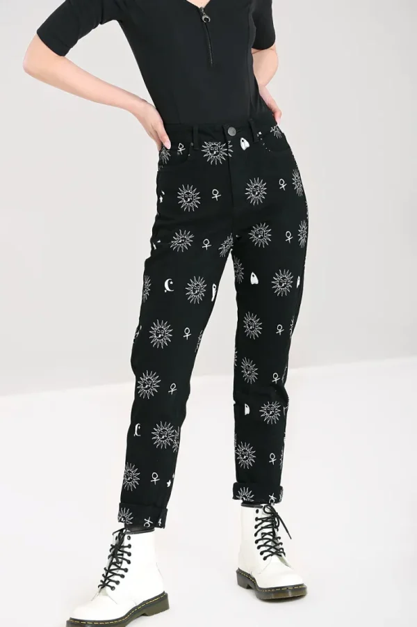 Hell Bunny Trousers & Shorts | Trousers & Shorts>Oculus Jeans Black