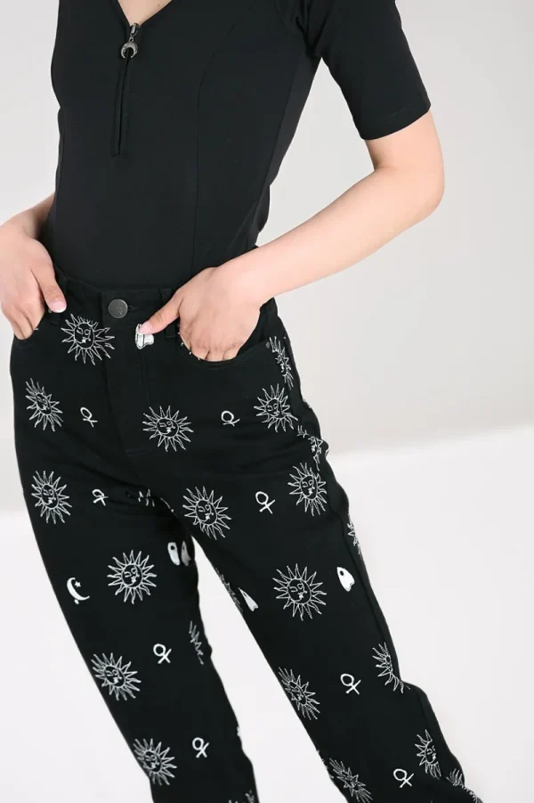 Hell Bunny Trousers & Shorts | Trousers & Shorts>Oculus Jeans Black