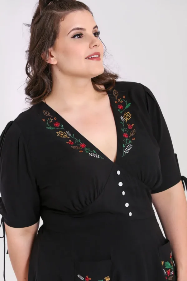 Hell Bunny Dresses | Dresses>Olivia Mid Dress Black