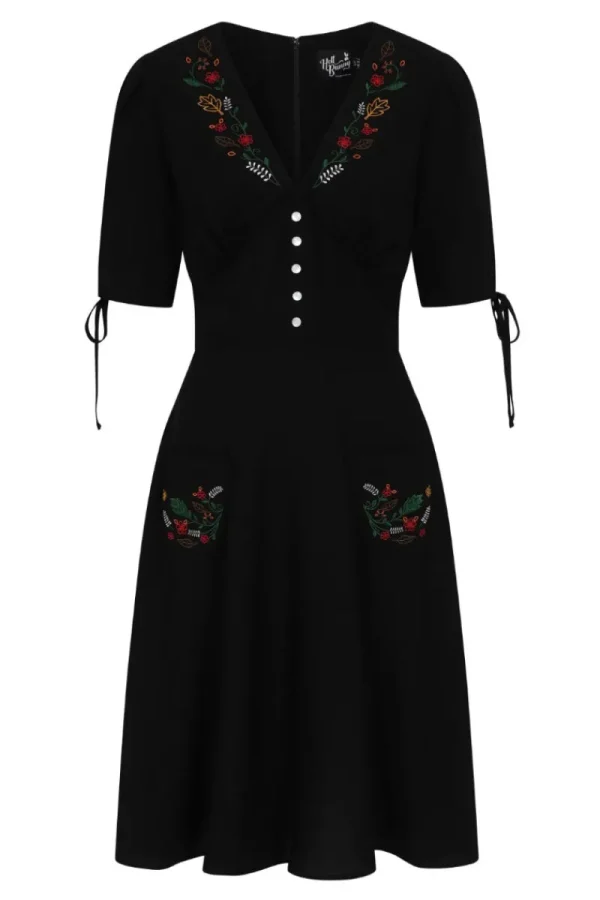 Hell Bunny Dresses | Dresses>Olivia Mid Dress Black