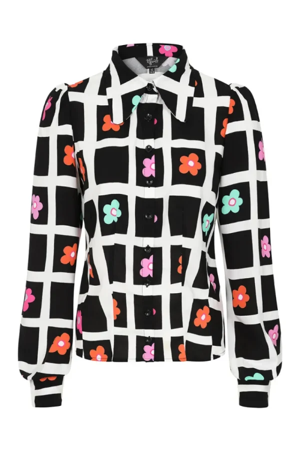 Hell Bunny Blouses | Tops>Oopsie Daisy Blouse Black