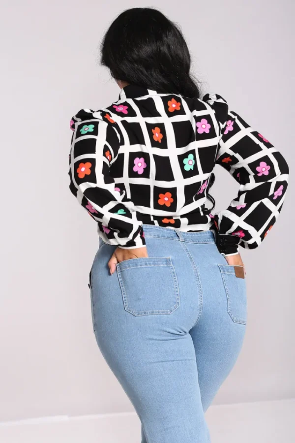 Hell Bunny Blouses | Tops>Oopsie Daisy Blouse Black