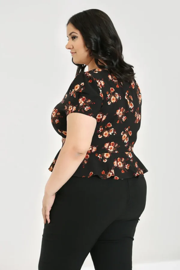 Hell Bunny Tops | Blouses>Orla Blouse Black