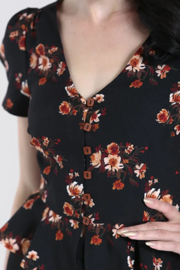 Hell Bunny Tops | Blouses>Orla Blouse Black