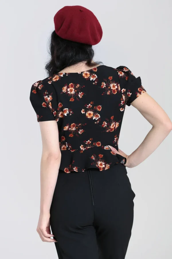 Hell Bunny Tops | Blouses>Orla Blouse Black