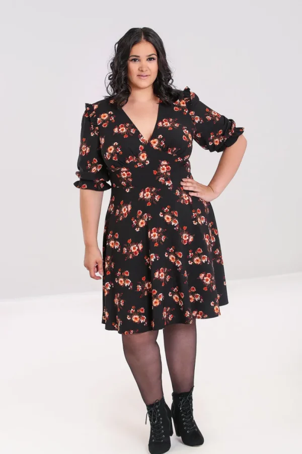 Hell Bunny Dresses | Dresses>Orla Mid Dress Black
