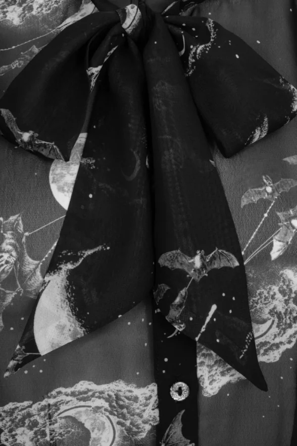 Hell Bunny Tops | Blouses>Over The Moon Blouse Black