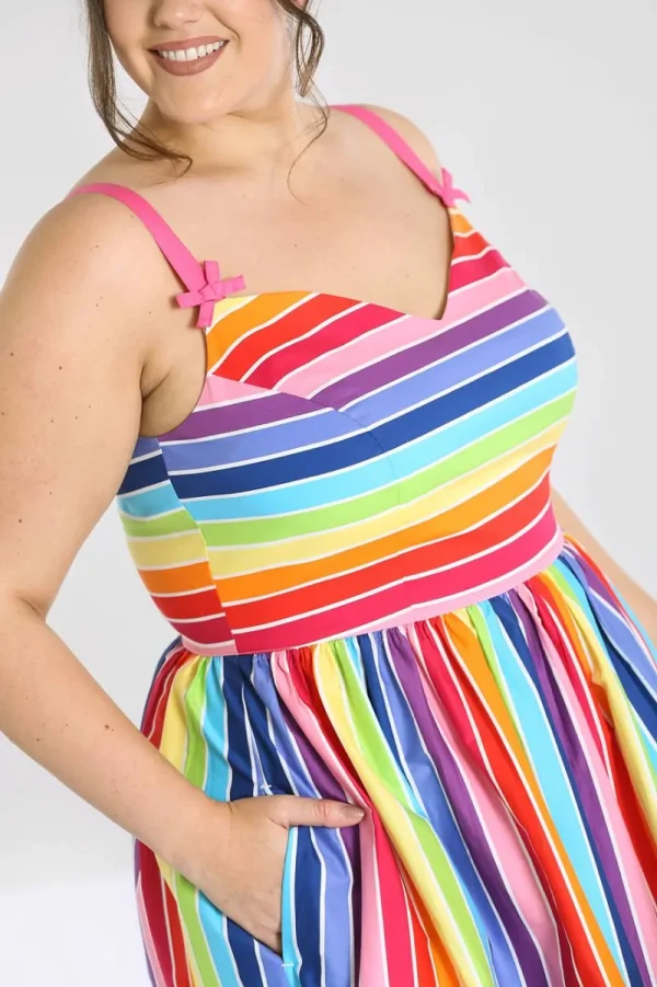 Hell Bunny Dresses | Dresses>Over The Rainbow 50's Dress MultiColour