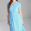 Hell Bunny Dresses>Pearl Dress Blue