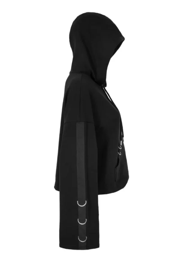 Hell Bunny Tops | Loungewear>Ramona Hoodie Black