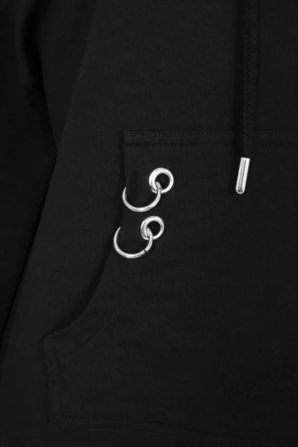 Hell Bunny Tops | Loungewear>Ramona Hoodie Black