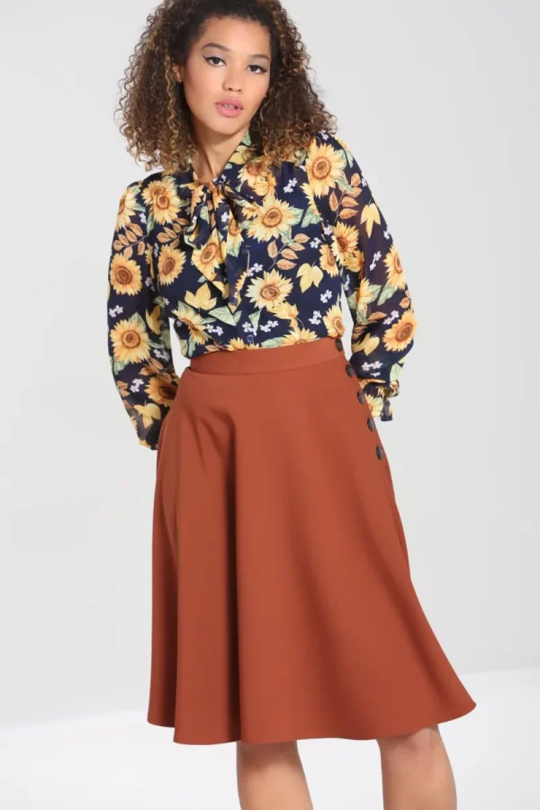 Hell Bunny Skirts | Skirts>Ravenwood Skirt Brown