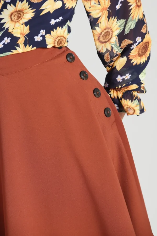 Hell Bunny Skirts | Skirts>Ravenwood Skirt Brown