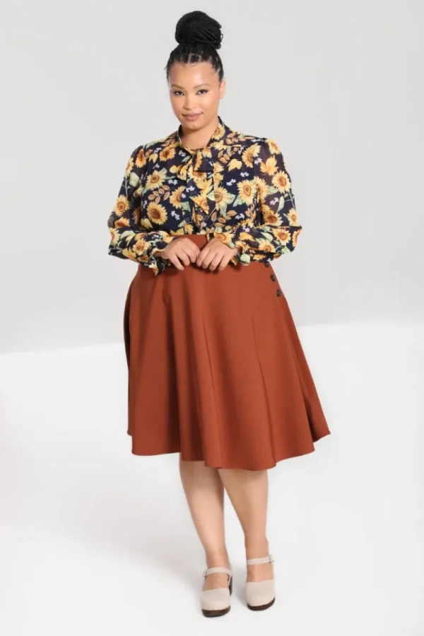 Hell Bunny Skirts | Skirts>Ravenwood Skirt Brown