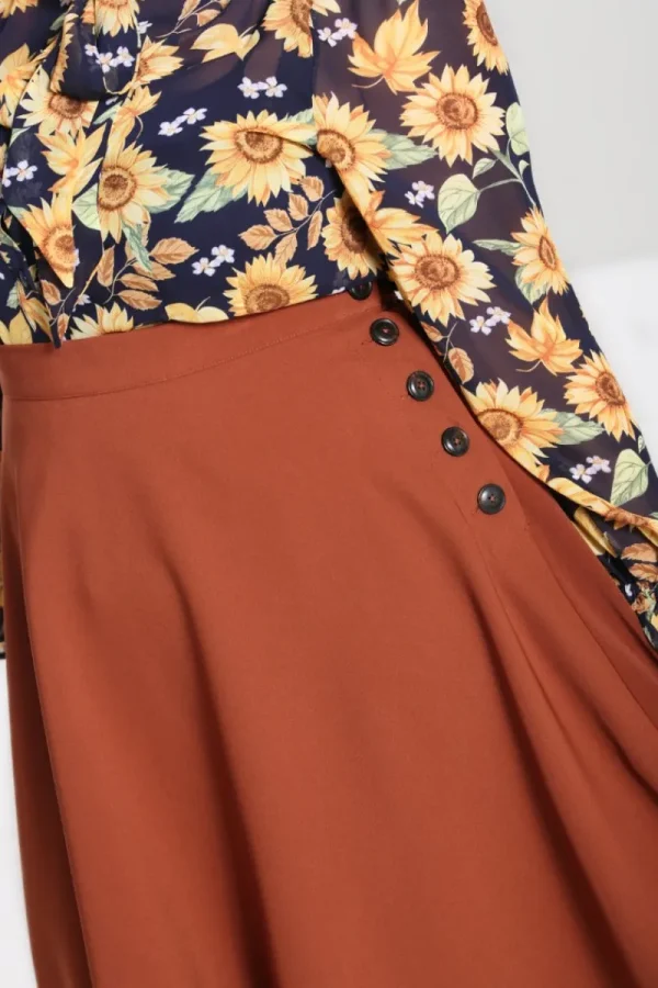 Hell Bunny Skirts | Skirts>Ravenwood Skirt Brown