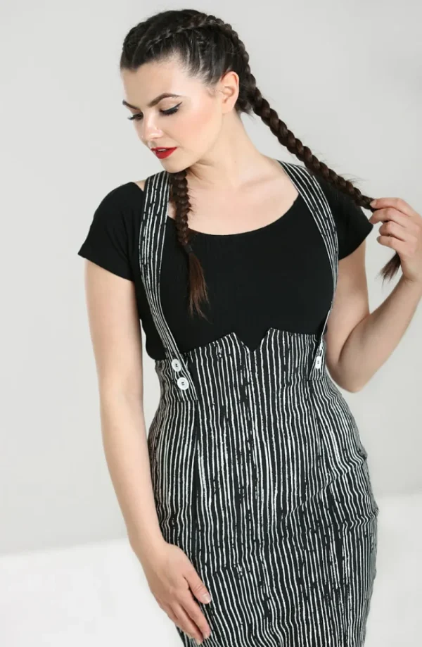 Hell Bunny Skirts>Regan Pinafore Skirt