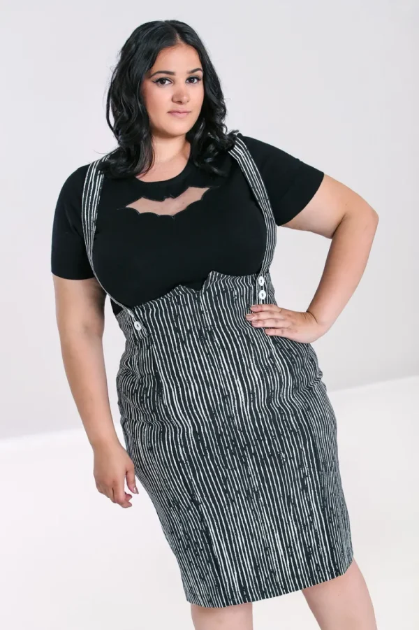 Hell Bunny Skirts>Regan Pinafore Skirt