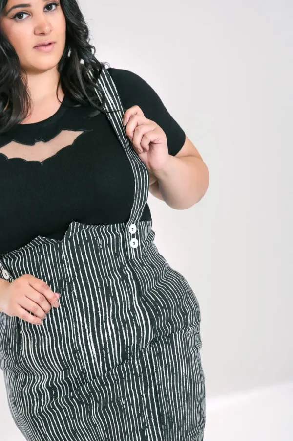 Hell Bunny Skirts>Regan Pinafore Skirt