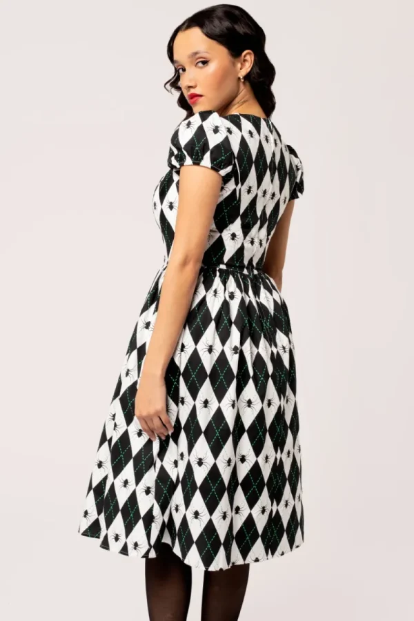 Hell Bunny Dresses | Midi Dresses>Regina Dress Black/White