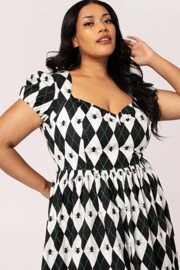 Hell Bunny Dresses | Midi Dresses>Regina Dress Black/White