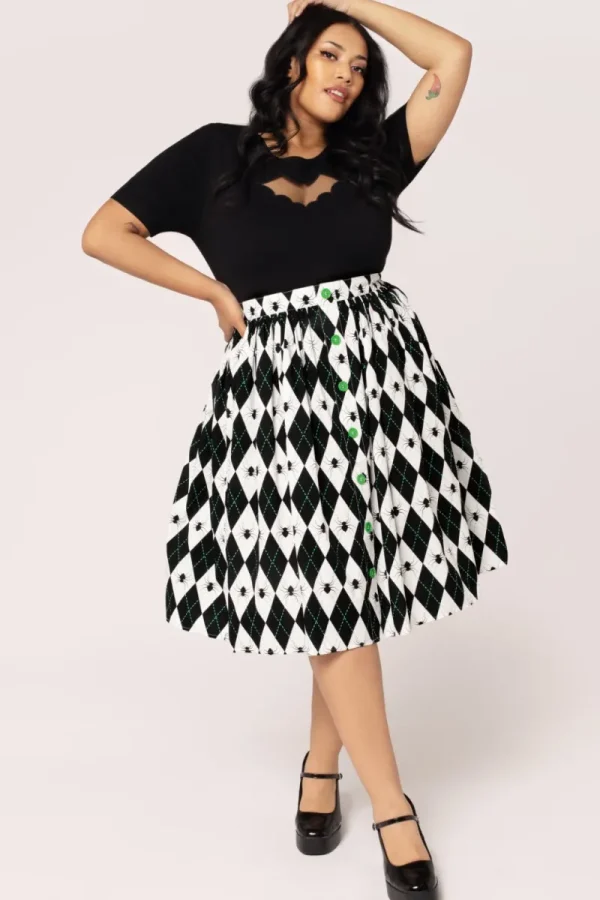 Hell Bunny Skirts | Skirts>Regina Skirt Black/White
