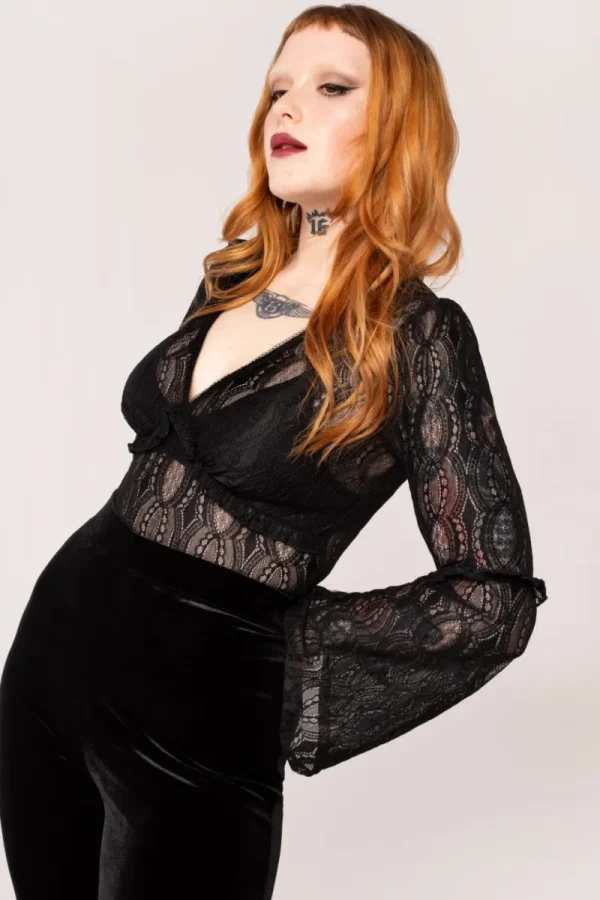 Hell Bunny Tops | Tops>Rhea Top Black