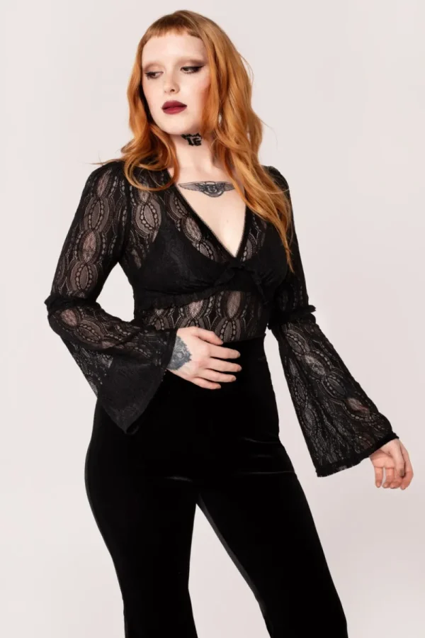 Hell Bunny Tops | Tops>Rhea Top Black