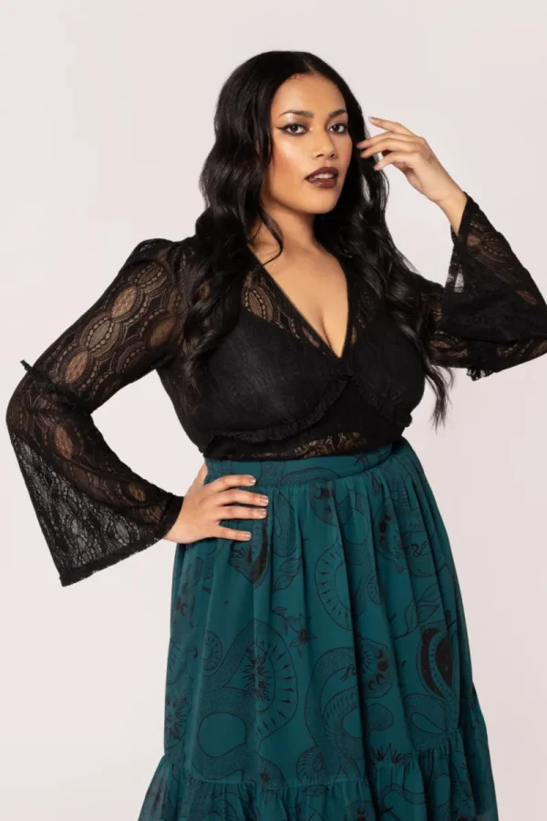 Hell Bunny Tops | Tops>Rhea Top Black
