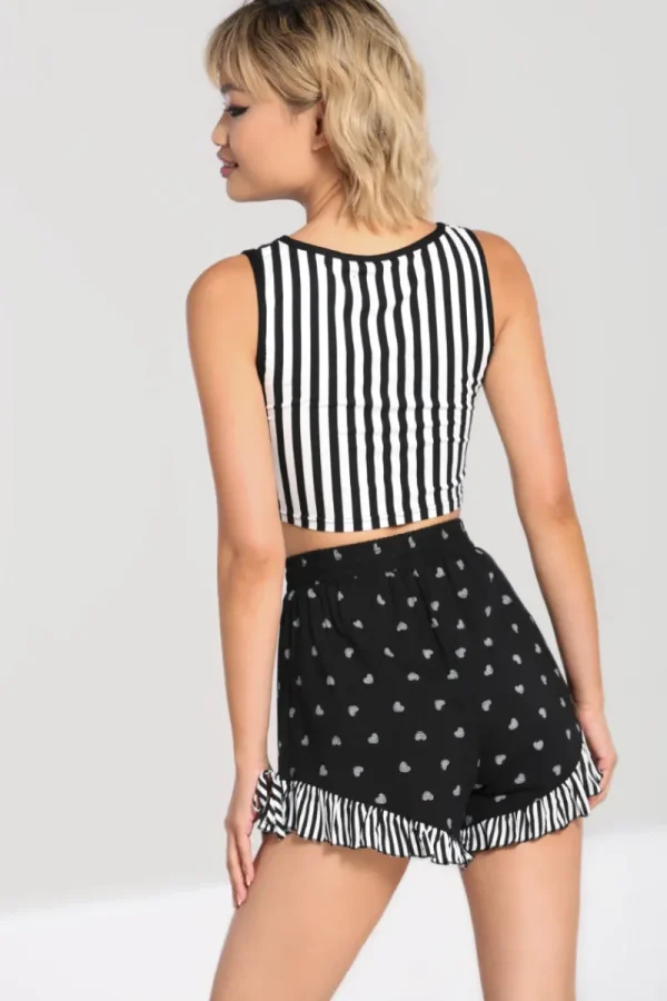 Hell Bunny Tops | Tops>Ribcage Crop Top Black