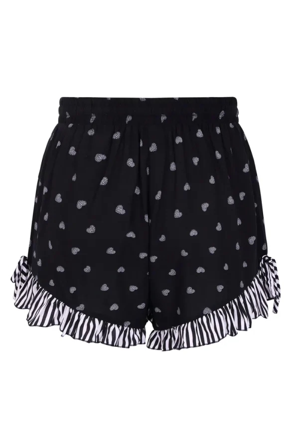 Hell Bunny Trousers & Shorts | Trousers & Shorts>Ribcage Shorts Black