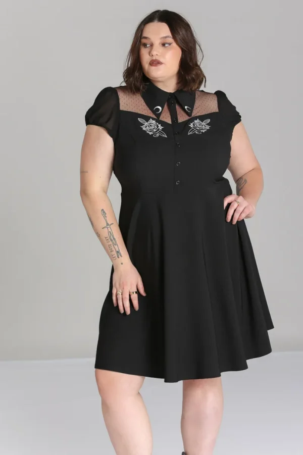 Hell Bunny Dresses | Dresses With Pockets>Roesia Dress Black