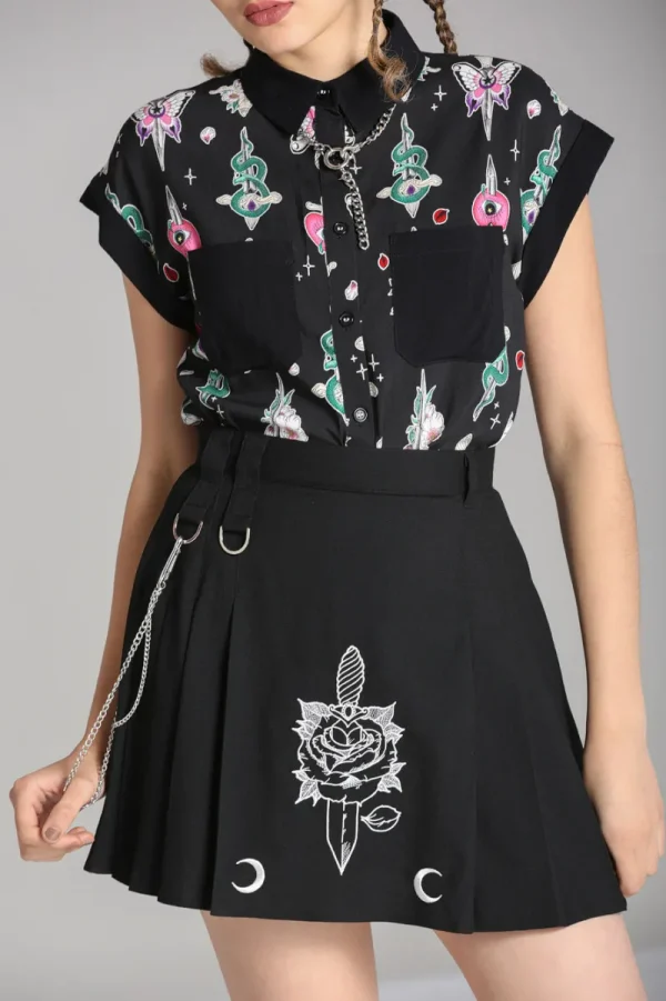 Hell Bunny Skirts>Roesia Skirt Black