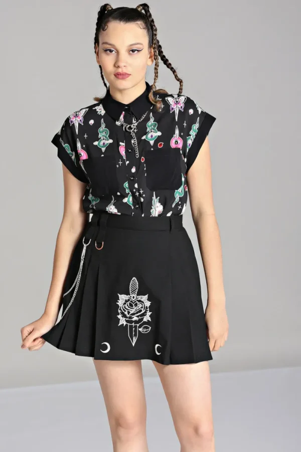 Hell Bunny Skirts>Roesia Skirt Black