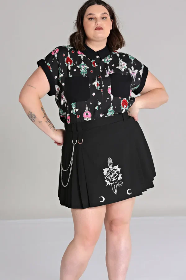Hell Bunny Skirts>Roesia Skirt Black